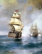 Схема вышивки «Корабли на море»