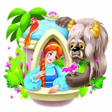 Схема вышивки «красавица и чудовище»