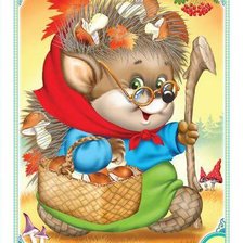 Схема вышивки «ежик»