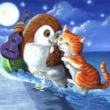 Схема вышивки «ночная песня»