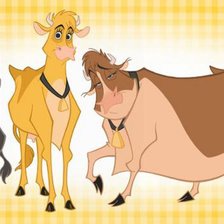 Схема вышивки «буренки»