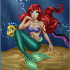 Схема вышивки «русалочка»