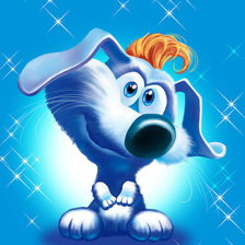 Схема вышивки «пес»