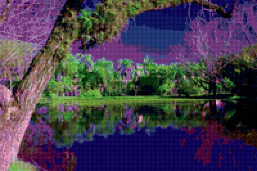 4 - деревья, лес, природа, озеро - предпросмотр