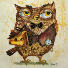 Схема вышивки «Филин»