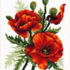 Схема вышивки «Огненные маки»