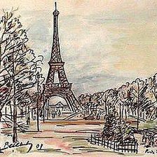 Схема вышивки «Эйфелева башня))»