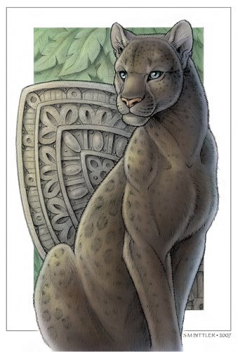 пантера - кошки, кошечка, кошка, животные, кошечки, картина, египет - оригинал