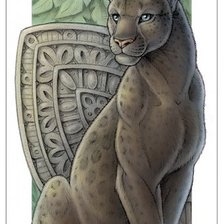 Схема вышивки «пантера»