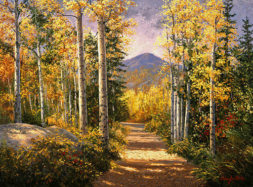 Очень красивый осенний лес)) - горы, природа, осень, лес - оригинал