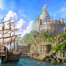 Схема вышивки «пристань»