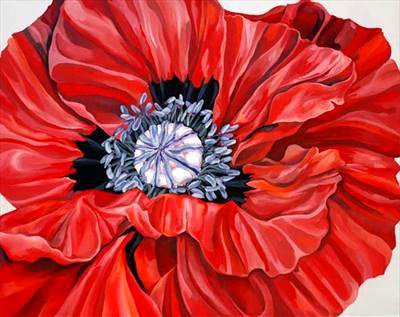 Мак - цветок, подушка, панно, любимые маки, цветы, маки - оригинал