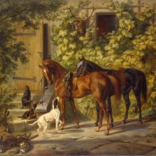 Схема вышивки «После охоты»