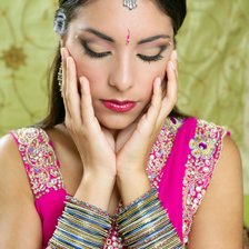 Схема вышивки «индианка»