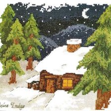 Схема вышивки «Альпийский домик»