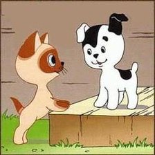 Схема вышивки «котенок Гав»