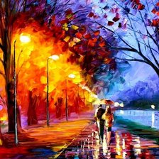 Схема вышивки «Парк и дорога»