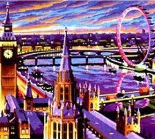 Схема вышивки «Лондон»