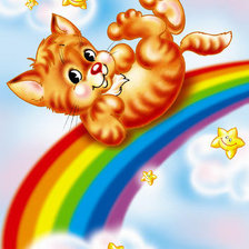 Схема вышивки «радуга»