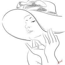 Схема вышивки «Девушка»