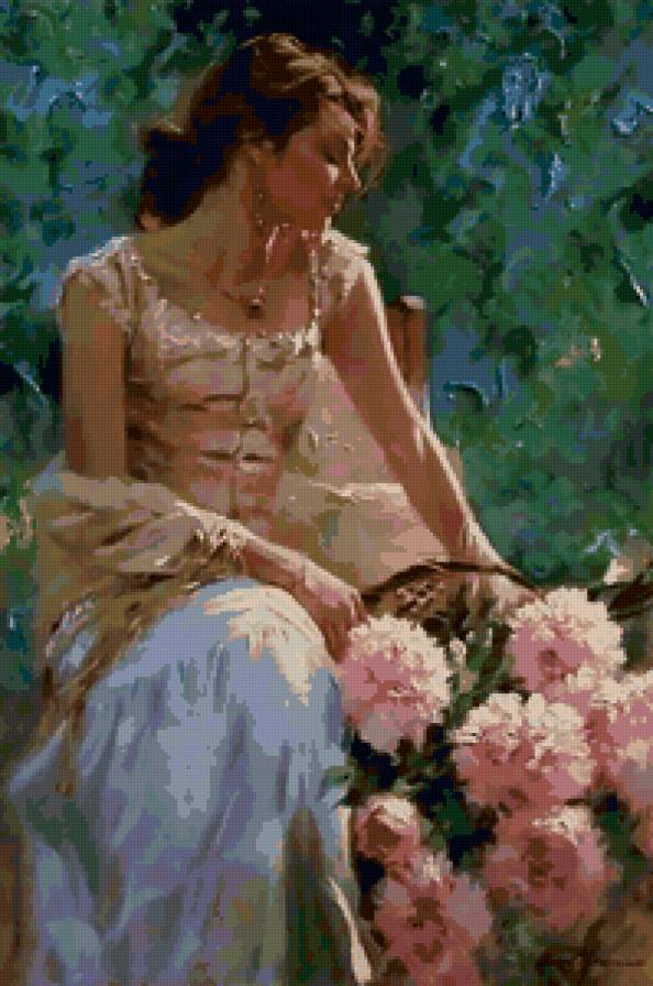 №56465322 - лето, природа, цветы, девушка - предпросмотр