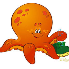 Схема вышивки «осьминожка»