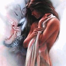 Схема вышивки «девушка»