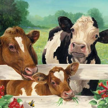 Схема вышивки «коровы»