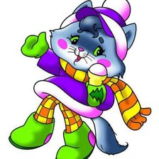 Схема вышивки «киса»