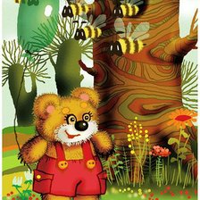 Схема вышивки «мишка»