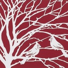 Схема вышивки «Зимняя картина»