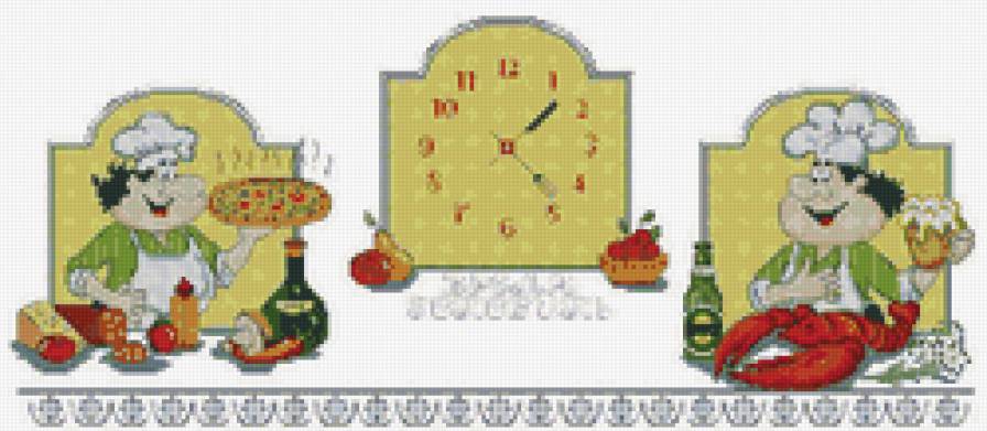 Время готовить - продукты, люди, посуда - предпросмотр