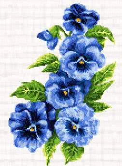 Анютины глазки - виола, анютки, букет, анютины глазки, красота, цветы, ретро - оригинал