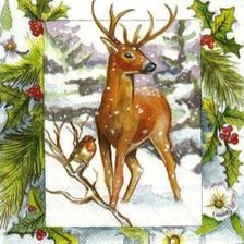 Схема вышивки «Олень»