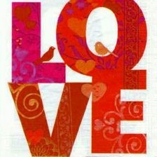 Схема вышивки «Подушка "Любовь"»