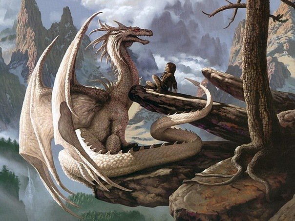 №12533 - миф, животные, природа, люди, дракон - оригинал