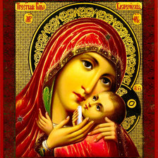 Схема вышивки «Святая Богородица»