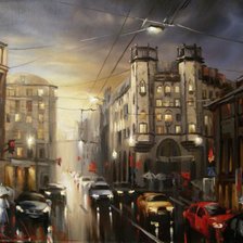 Схема вышивки «Город»