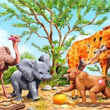 Схема вышивки «слоненок»