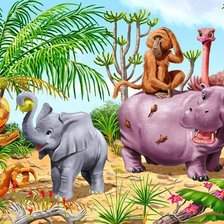 Схема вышивки «слоненок»