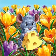 Схема вышивки «мышка»