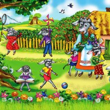 Схема вышивки «семеро козлят»