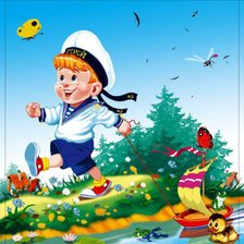 Схема вышивки «моряк»