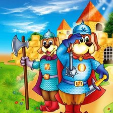 Схема вышивки «собаки-стражники»