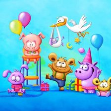 Схема вышивки «веселые картинки»