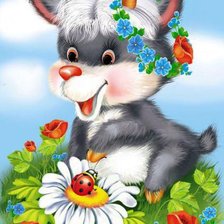 Схема вышивки «коровка»