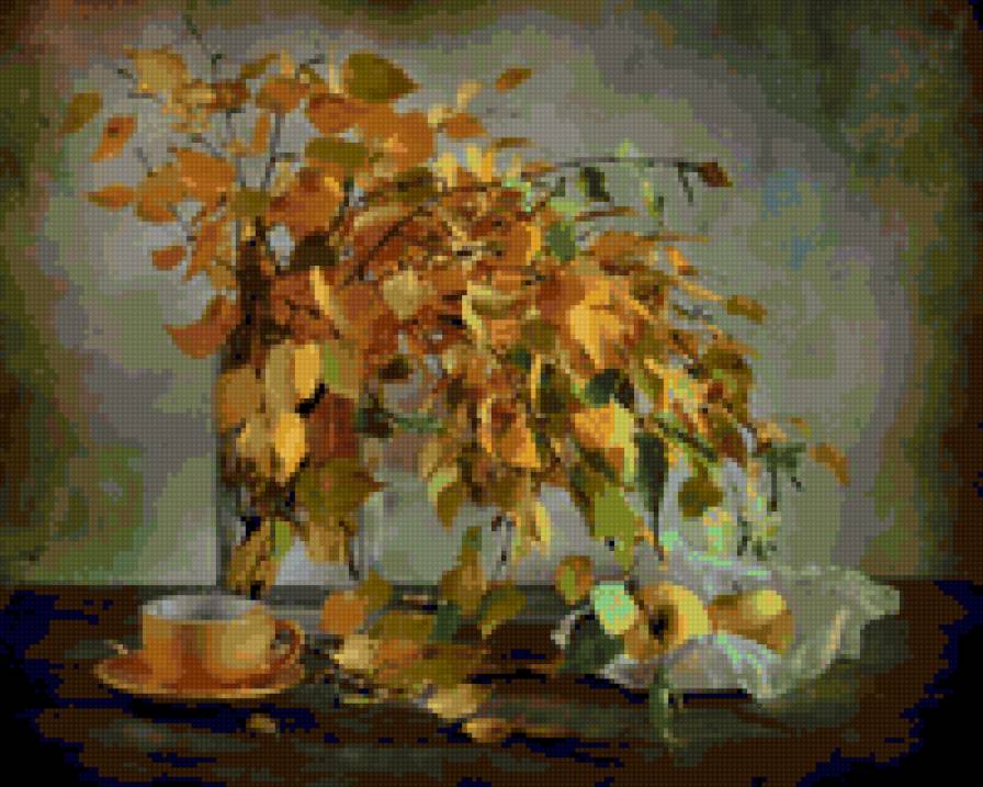 Натюрморт береза - предпросмотр