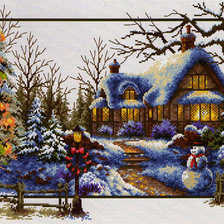 Схема вышивки «домик5»