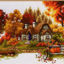 Схема вышивки «домик7»