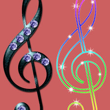 Схема вышивки «Музыка»